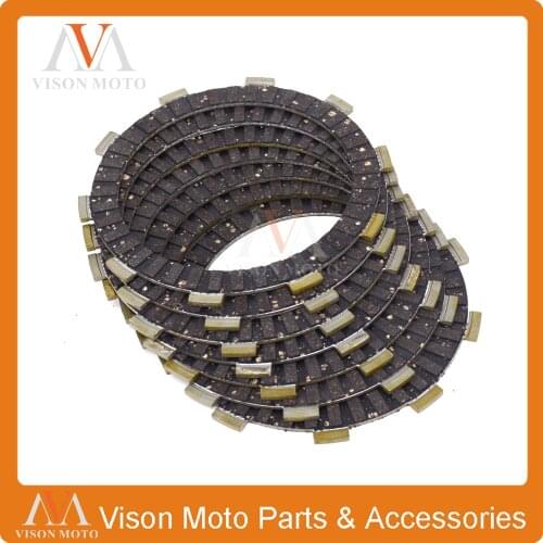 Clutch Friction Plates Disc Set 7pcs For HONDA TRX400X 09-15 XR400R 96-06 CBR600F 99 00 01 02 03 04 05 06 07 CBR600F4 99 00