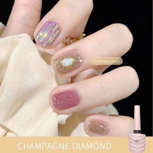 NEW 7-color Nail Glue Reflective Broken Diamond Nail Polish Glue Non-toxic Long-lasting Nail DIY Nail Art TSLM1