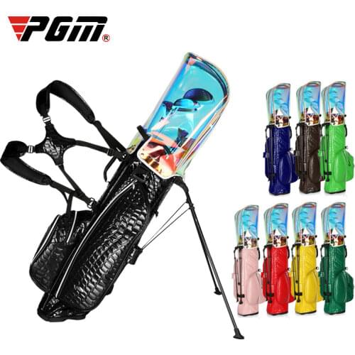 PGM PU Golf Bracket Bags Portable Golfing Gun Pack Waterproof Lightweight Golf Standard Ball Bags Put all Sets Clubs QB075