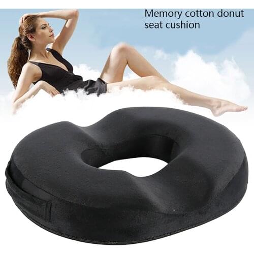 Memory Cotton Donut Seat Cushion Comfort Sofa Tailbone Orthopedic Foam Anti Hemorrhoid Massage Tailbone Pillow for Car Office