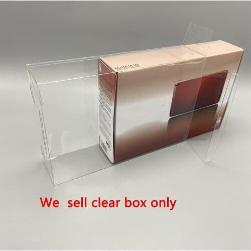 Transparent PET Display box Storage Case for 3DS US version Game storage protective box