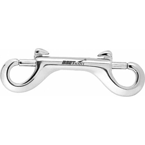 Silver Clamps Dual Ended Bolt Snap Hook Boat Marine Diving Equipment Durable