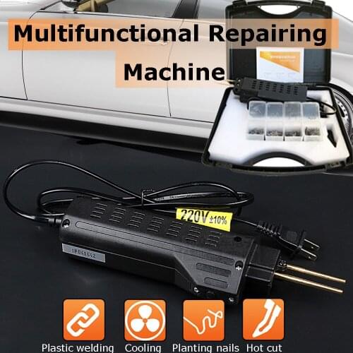New 220-250V Hot Stapler Car Bumper Plastic Welding Torch Fairing Auto Body Tool Welder Machine 0.6/0.8mm + 200 Staples
