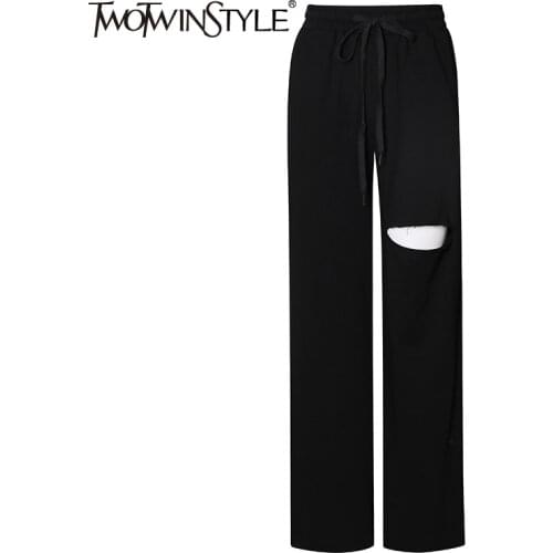 Женские спортивные брюки TWOTWINSTYLE China At AliExpress