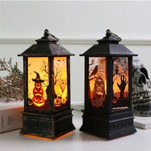 Halloween Decorations for Home Wedding Decor Pumpkin Ghost Hanging Lantern Lamp Halloween Ornaments Party Supplies Navidad 2021