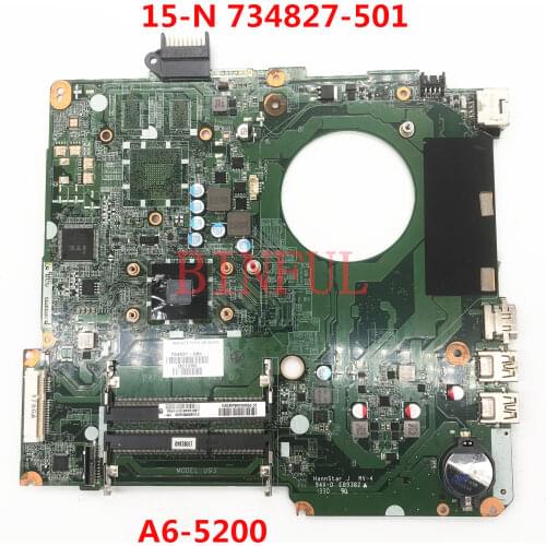 High quality For HP Pavilion 15-N Laptop motherboard 734827-501 734827-001 734827-601 DA0U93MB6D0 A6-5200 CPU 100% full Tested