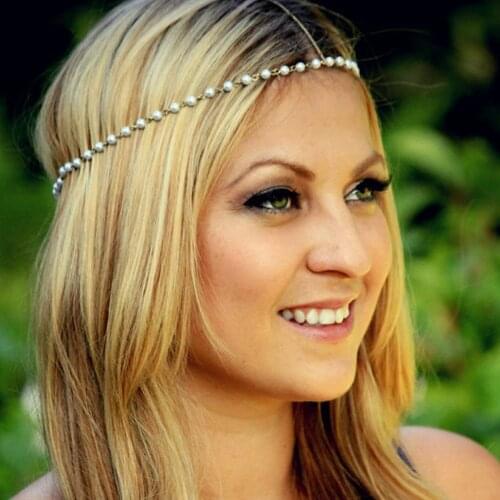 Pearl Bridal Tiaras Simple Beautiful And Versatile Hairbands Hairpins Bridesmaid Hair Accessories Wedding Jewelry Headwear