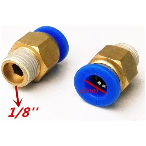 20pcs/lot 6mm Tube 1/8'' Thread Pneumatic Fitting Quick Joint Connector PC6-1