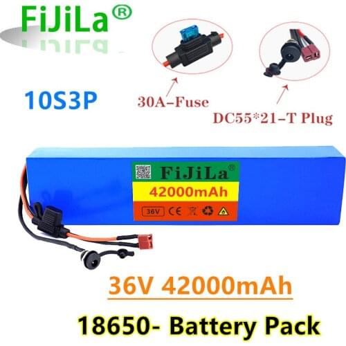 36V 18650 lithium battery puck 10S3P 600W or less, suitable for scooter E Twow scooter m365 pro ebike backup power supply