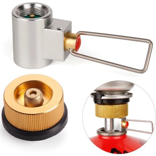 Gas Stove Outdoor Camping Stove Conversion Adapter Camping Gas Stove Adaptor Valve Convertor Cylinder Refill Adapter