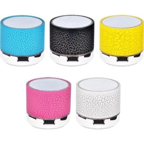 Mini Wireless forBluetooth-compatible Speaker Loudspeaker Colorful Light Sound Audio Subwoofer Support TF Card MP3 Player