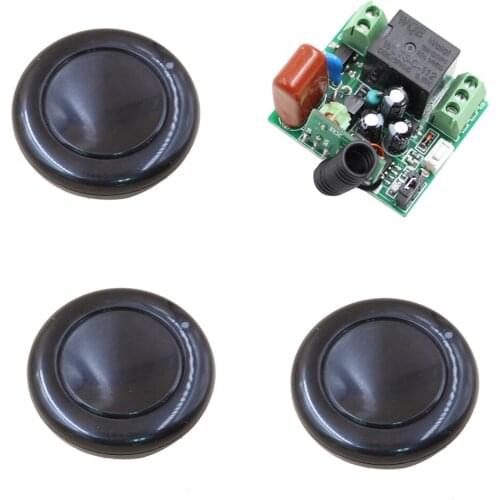 AC 220V Wireless Remote Control Switch RF Remote Switch 10A 1CH Relay Receiver +3 Transmitter For Light Lamp LED Motor