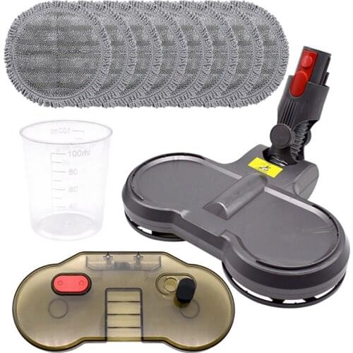 SANQ Electric Wet Dry Mopping Head For Dyson V7 V8 V10 V11 Replaceable Parts With Water Tank Mop Head Mop Pads Measuring Cup