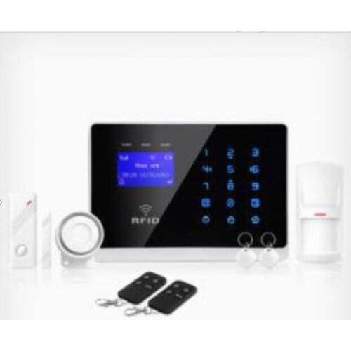 YL-007M2FX (with RFID ) GSM Alarm System with LCD and RFID tags Burglar Alarm Sensor