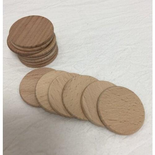 QTY of 50 wooden circles round discs wedding favors diy unfinished