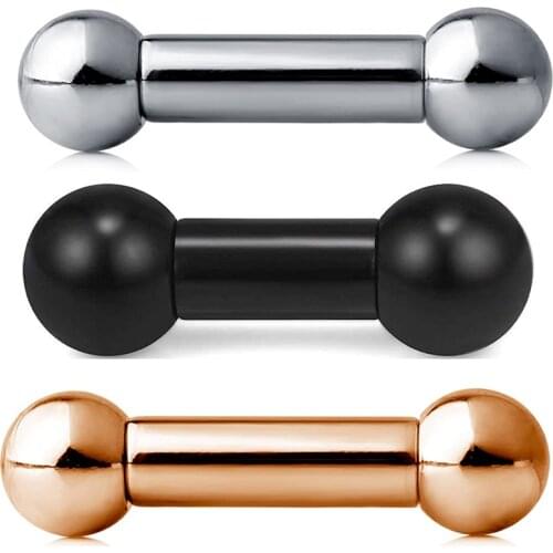 Pussy piercing PA Ring Tongue Rings-Internally Threaded Straight Barbell Nipple Ring Pierced Body Jewelry Sold Individually