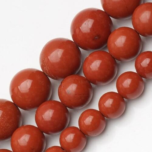 2-14mm Round Red Jaspers Beads Natural Stone Beads For Jewelry Making Loose beads Necklace 15'' DIY Beads Accessories Trinket