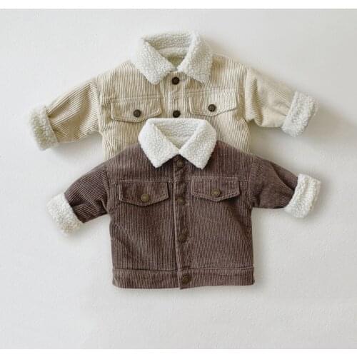 Baby Girls Boy Jacket Thicken Warm Lamb wool Kids Coat Autumn Winter Spring Toddler Kids Outerwear Baby Clothing For Boy Coat