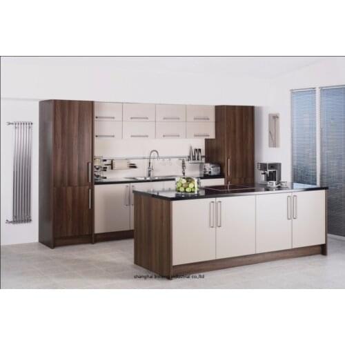 Melamine/mfc kitchen cabinets(LH-ME027)