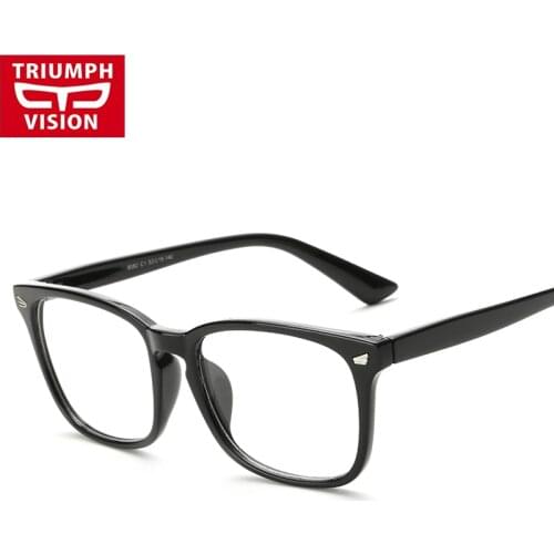 TRIUMPH VISION Rectangle Acetate Frame Eye Glasses Men Brand Original Myopia Glasses Frame Men Fashion Designer Eyeglasses Men