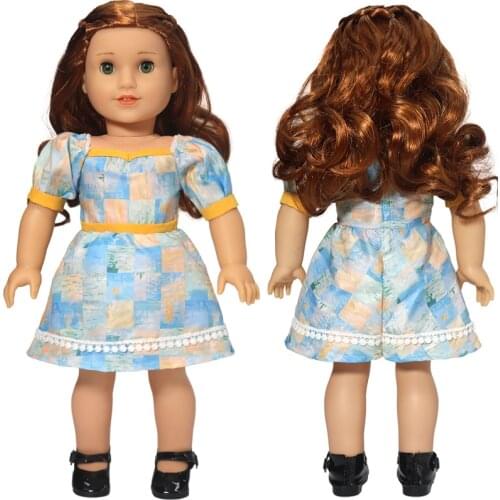 18 Inch Girl Doll Dress Reborn Baby Doll Clothing Toys Wears Children Girl Birthday Gift