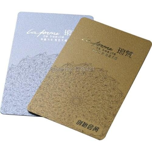 Factory directly selling discount plastic pvc custom vip business card with logo