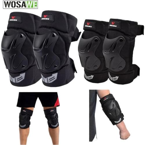 WOSAWE Adjustable Straps Sports Cycling Motorcycle Ski Snowboard Bike Volleyball Brace Support Knee Elbow Pads EVA Protector