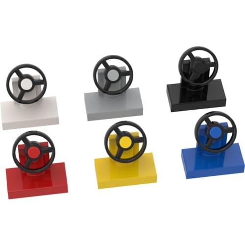 BuildMOC Compatible Assembles Particles 73081 Vehicle Steering Stand 1x2 For Building Blocks Parts