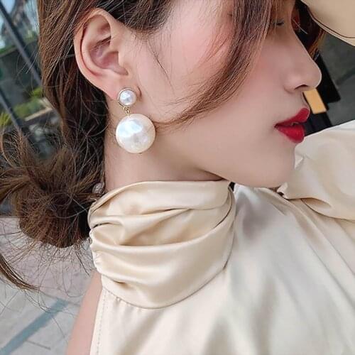 Pearl Earrings 2020 New Style Female Jewelry All Match Simple Korean Brincos Wholesale Birthday Gifts For Girlfriend