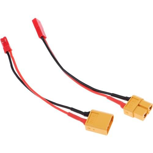 2pcs XT60 / XT 60 to JST Male & Female Connector W / 13cm / 5inch 22AWG