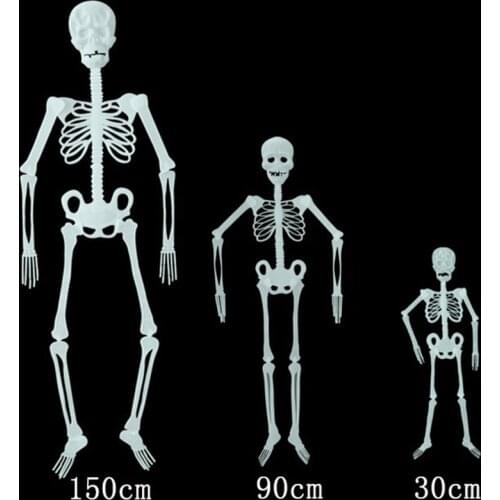 30/90/150cm Luminous Skeleton Halloween Party Decoration Funny Noctilucent Ghost Bone 2020 Halloween Decor for Home Supplies