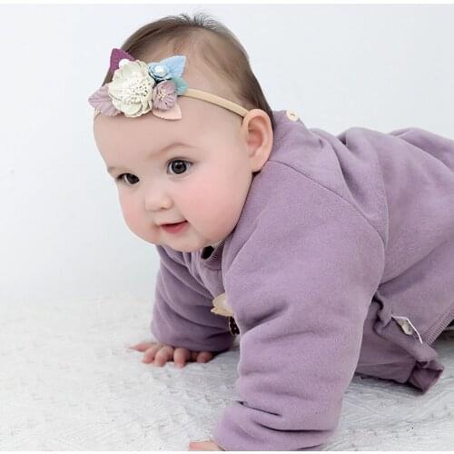 Kids Flower Headband Fake Pearl Floral Hair Band Toddler Headband Elastic Hair Headbands Hair Hoop Hair Band For Birthday