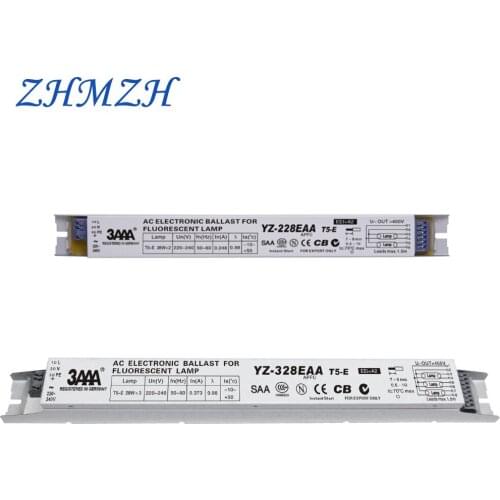 ZHMZH 3AAA YZ-228EAA YZ-328EAA Rectifier T5-E 220-240V 2*28W 3*28W T5 Electronic Ballasts For T5 HO Tube Fluorescent Lamp