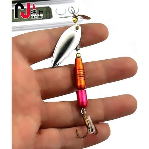 1PCS Metal Spoon Bait Mix Color Hard Metal Spinnerbait 9.5cm 13.5g Artificial Fishing Tackle Flying Lure Spoon Baits