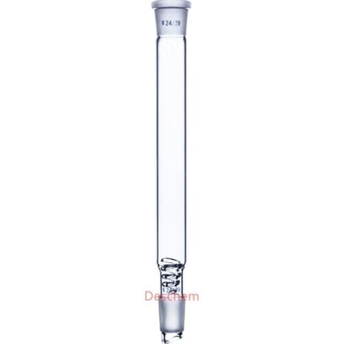 24/29 Distilling Column Lab Chemistry Distillation Tube With Glass Spiral Ring