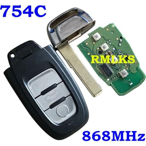 3 Buttons Remote Key 315MHz 433MHz 868MHz for Audi A4L Q5 8T0 959 754 C 8K0959754C Remote System