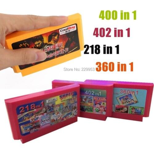 400 in1 + 360 in 1 + 218 in 1 + 402 in1 Brand new 8bit game card cool game cartridge classical game carts