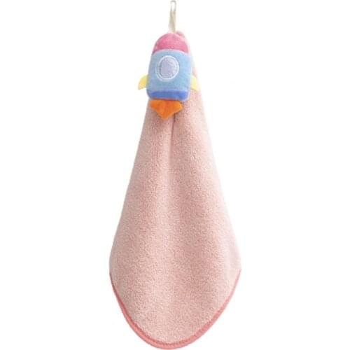 50% Hot Sale Face Towel Skin-friendly Fadeless Coral Fleece Fluffy Hanging Hands Towel for Home Thickened Fluffy Face Towel