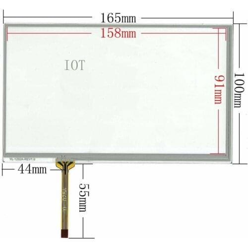 7-inch resistive touch screen 7-inch touch screen car navigation DVD 165X100 left wire