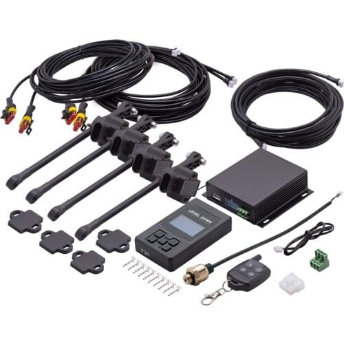 Auto Air Ride Suspension Electronic Control System with Height Sensor Bluetooth-compatible Remote and Wire Control Universal