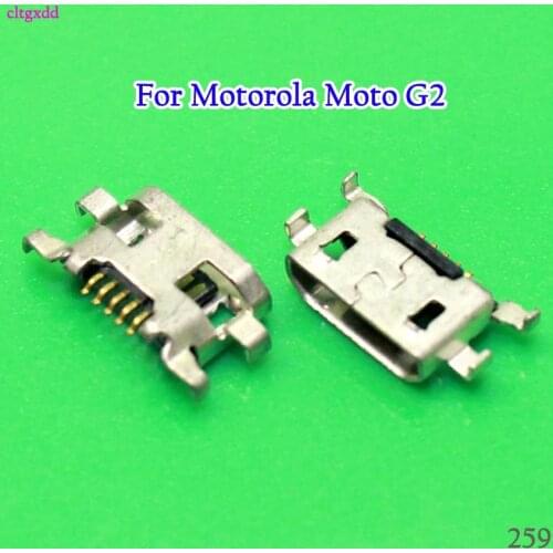 Cltgxdd 2PCS/Lot Micro USB Charging Port Connector Charge Socket Jack Plug For Motorola Moto G2 G+1 XT1063 XT1064 XT1068 XT1069