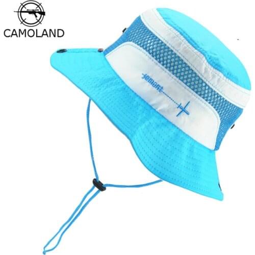 Sun Hat Kids Bucket Hat Quick Dry Summer Fishing Hiking Cap Boy Girl Panama Children Hat Breathable Beach hat Outdoor Fisherman