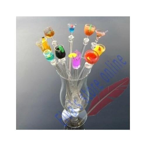Hot Sell 100 pcs Plastic swizzle sticks Cocktail Drink Stirrers Swizzle Sticks Party Bar Tool Cocktail picks