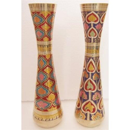 India modern fashion decoration art crafts vase classical antique bronze vase 4564