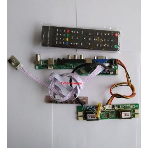 For LM201WE3-TLF8 Digital Signal 30pin 1680X1050 20.1" Controller Driver Board kit Module 4 lamps VGA AV New LCD TV USB