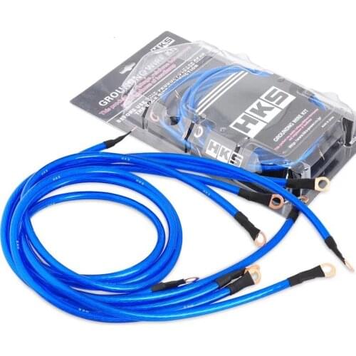 Grounding Wire Kit 5 Point Universal Car Ground Cable Auto Booster Jumper Grounding Wire System Kit Improve Power For Car