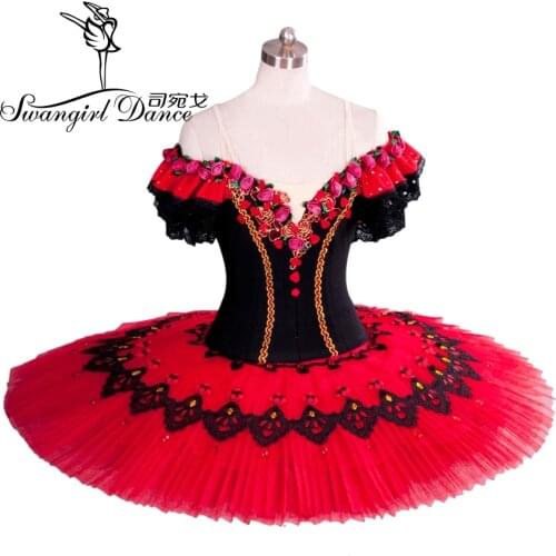 Red ballet Tutu adult classical ballet tutu for performance professional ballet tutu for girls dance costumes BT8957