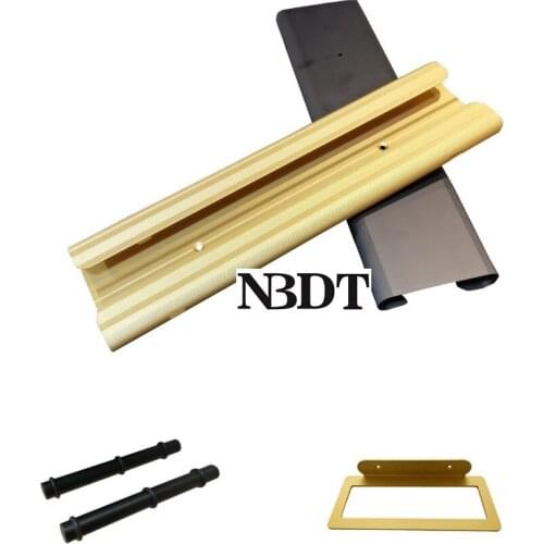 Black Gold Aluminum Top Wall Mount Wine Goblet Bottle Rack Holder Floating Shelf Living Room Bar Display Storage Organizer