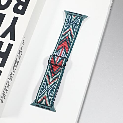 Solo Loop Nylon Strap for Apple watch band 44mm 40mm 38mm 42mm Adjustable Elastic Scrunchie bracelet correa iWatch 2 3 4 5 6 se