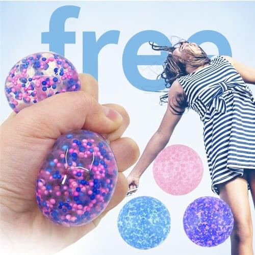 New Creative Cute Children Adult Pinching Toy Stress Relief Particle Ball Pressure Release Toy Best Birthday Gift 5.2cm